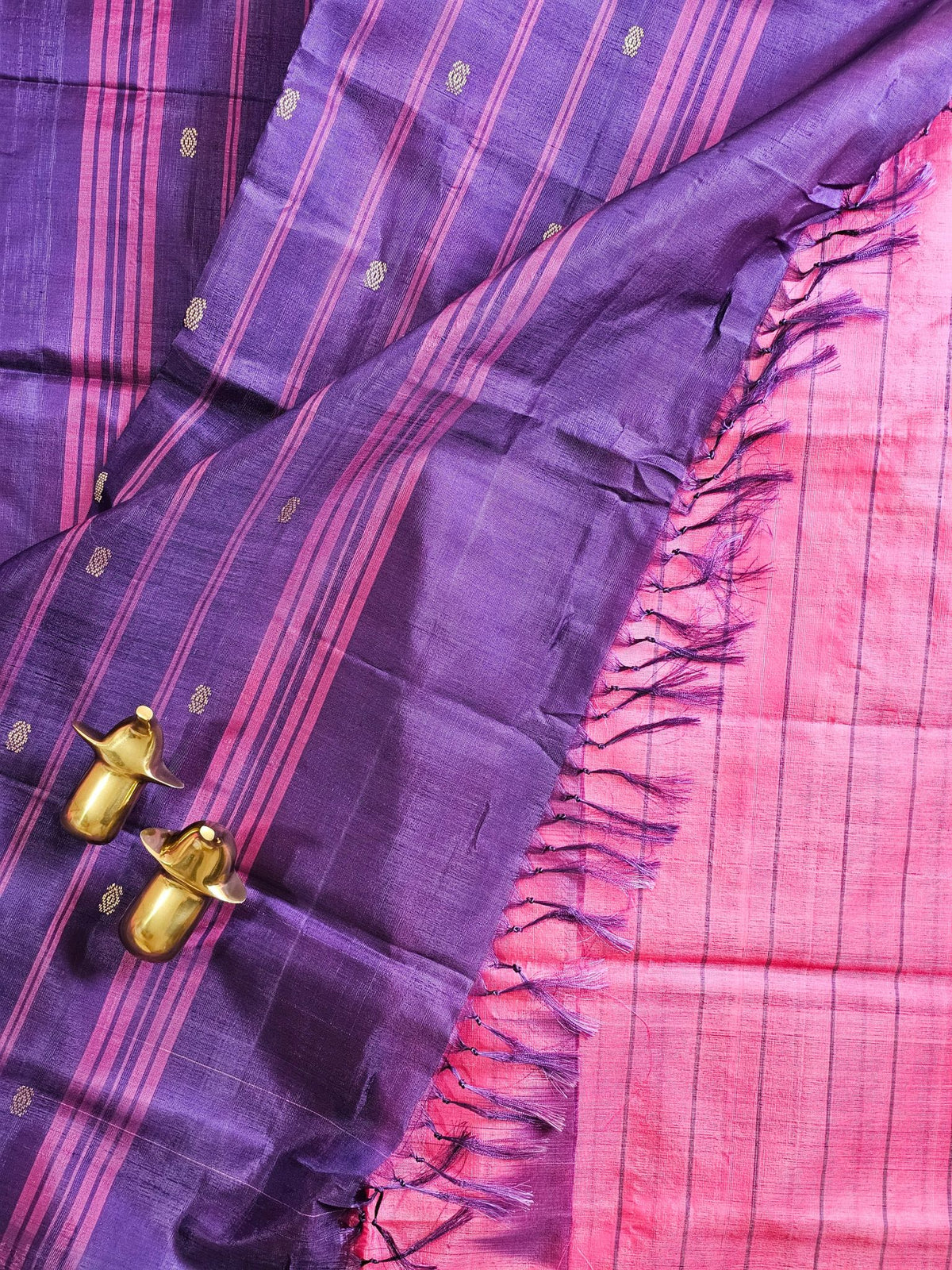 Chinnalampattu Saree - Pink with Violet