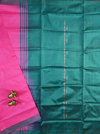 Chinnalampattu Saree-  Pink with Green
