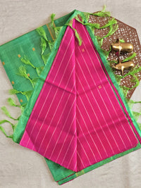 Chinnalampattu Saree - Pink with Green