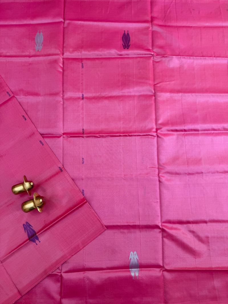 Chinnalampattu Saree - Pink with Green