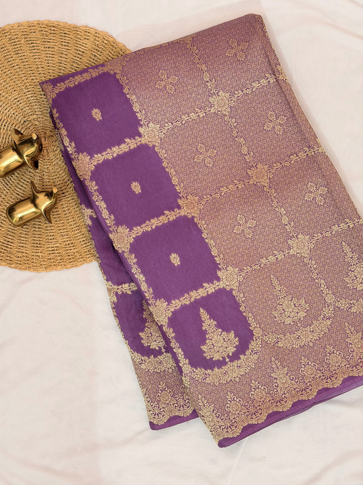 Exclusive Designer Silk Sarees - Pastel Purple (MAUVE)