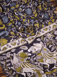 Chennuri Silk - Green With Black