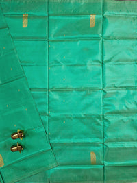 Chinnalampattu Saree - Sea Green with Balck