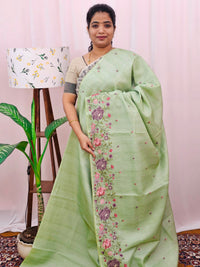 Soft Tussar Kota Weaving - Green