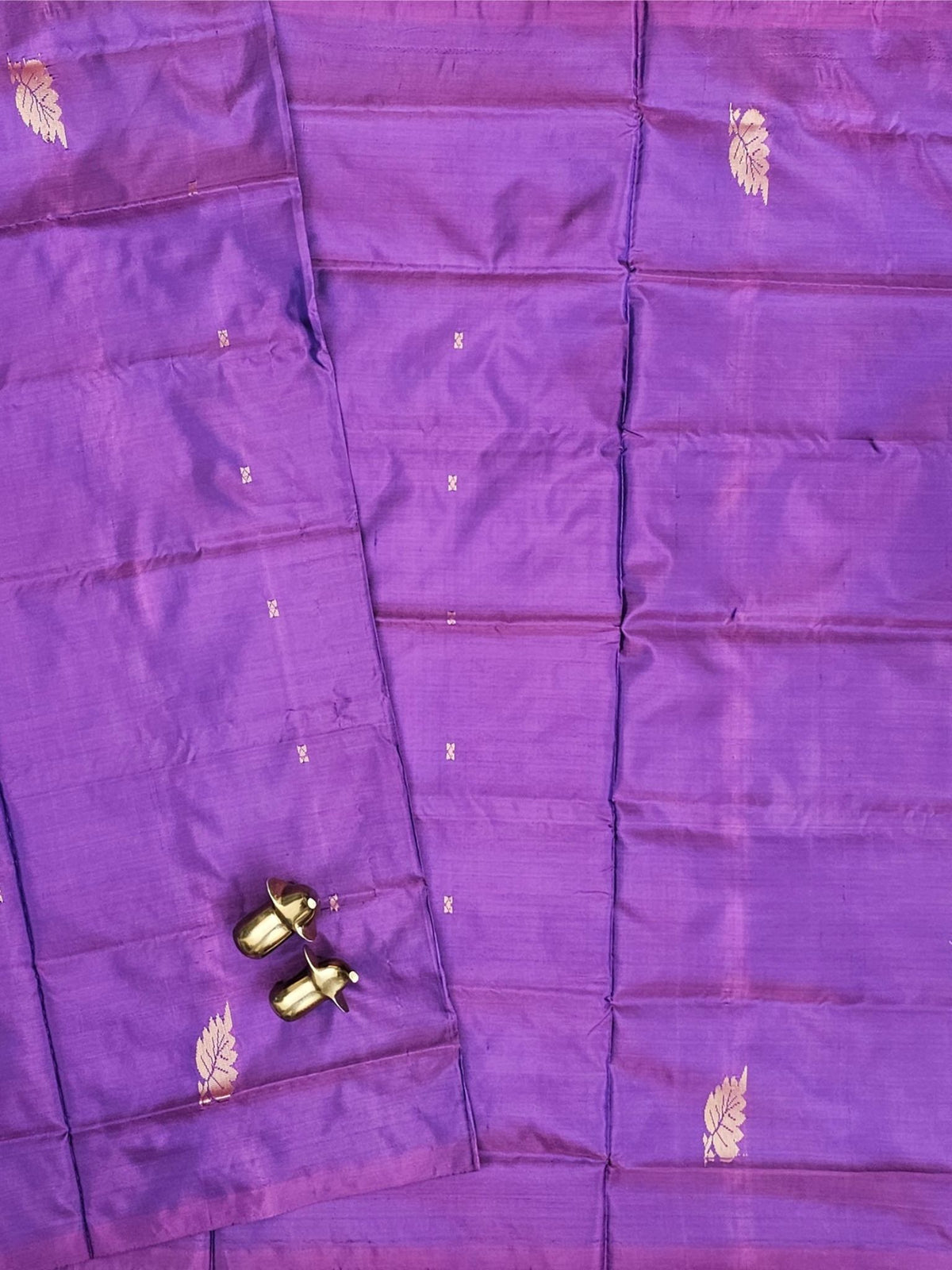 Chinnalampattu Saree - Purple with Sea Blue