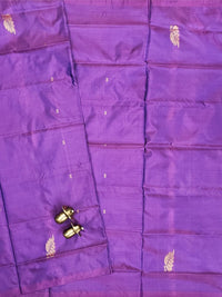 Chinnalampattu Saree - Purple with Sea Blue