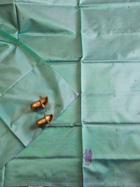 Chinnalampattu Saree -Sea Blue with Dark Purple