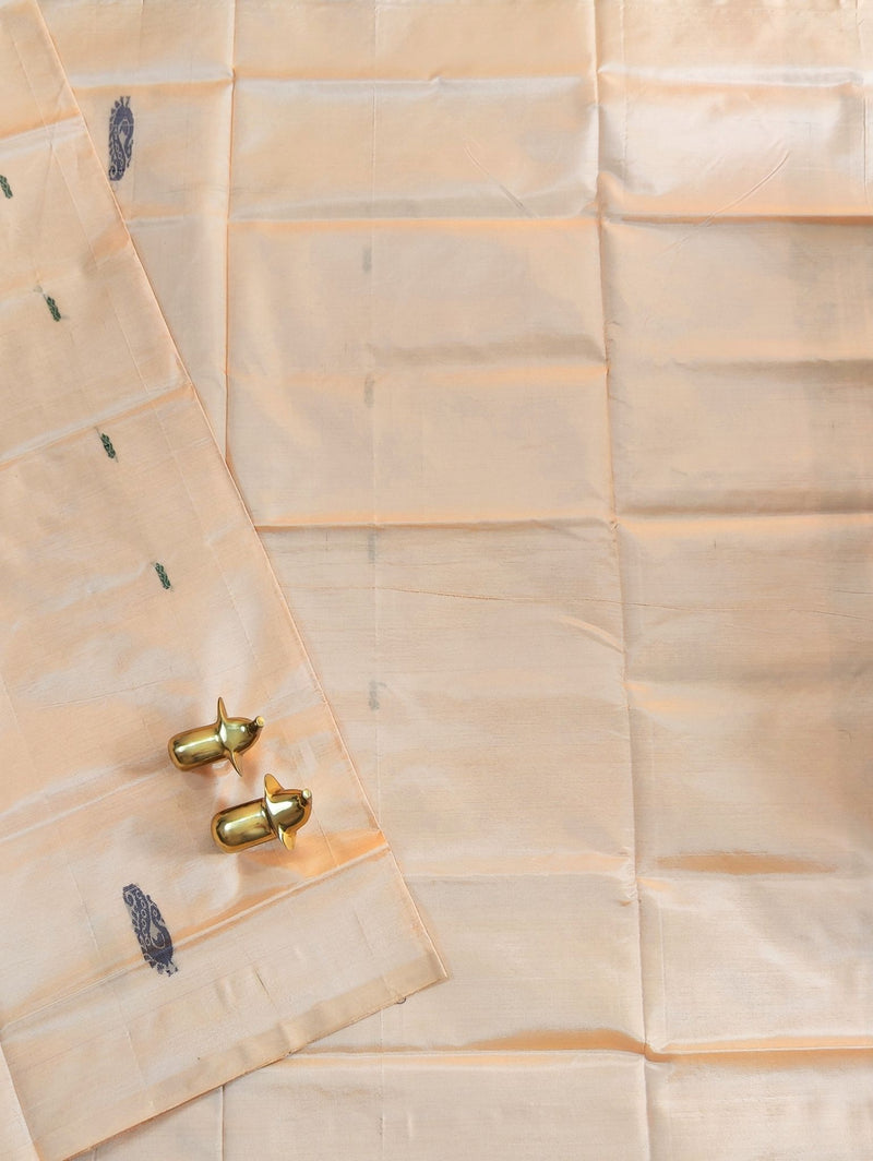 Chinnalampattu Saree - Cream with Purple
