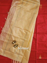 Red with Sandal Chinnalampattu Saree with Blouse