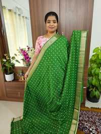 Semi Moonga Silk Saree - Green