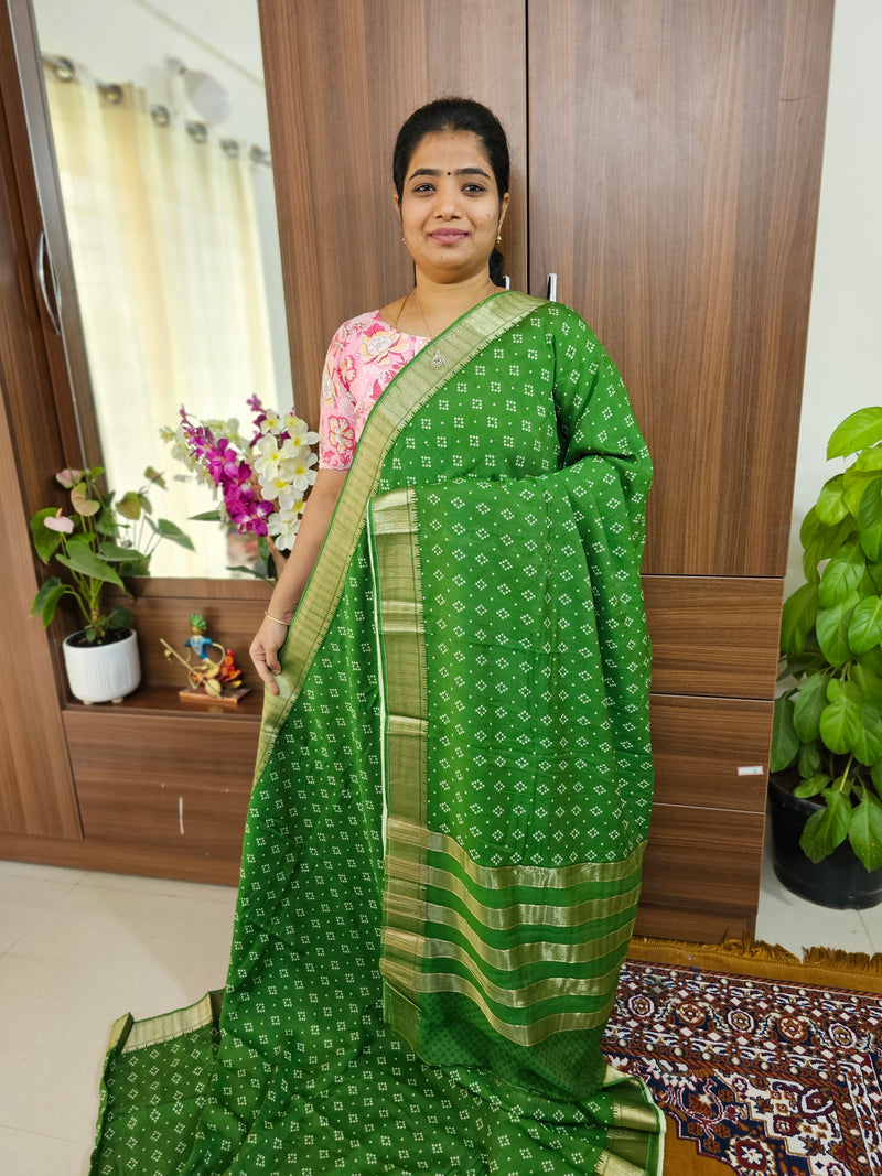 Semi Moonga Silk Saree - Green