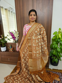 Semi Moonga Silk Saree -  Honey Brown