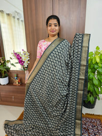 Semi Moonga Silk Saree - Elephant Grey