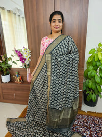 Semi Moonga Silk Saree - Elephant Grey