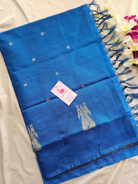 Dark Purple with Blue Pallu Handwoven Chinnalampattu Saree