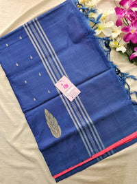 Pink with Blue  Handwoven Chinnalampattu Saree