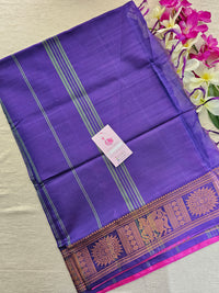 Pink with Violet Pallu Chinnalampattu Border Saree