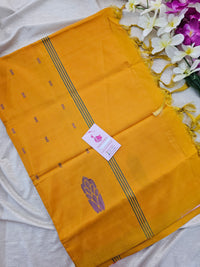 Pink with Yellow Pallu Handwoven Chinnalampattu Saree