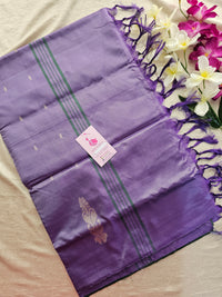 Bottle Green with Lavender Handwoven Chinnalampattu Saree