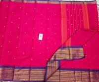 Dark Pink Kanchi Cotton Saree