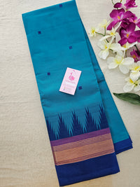 Blue Kanchi Cotton Saree