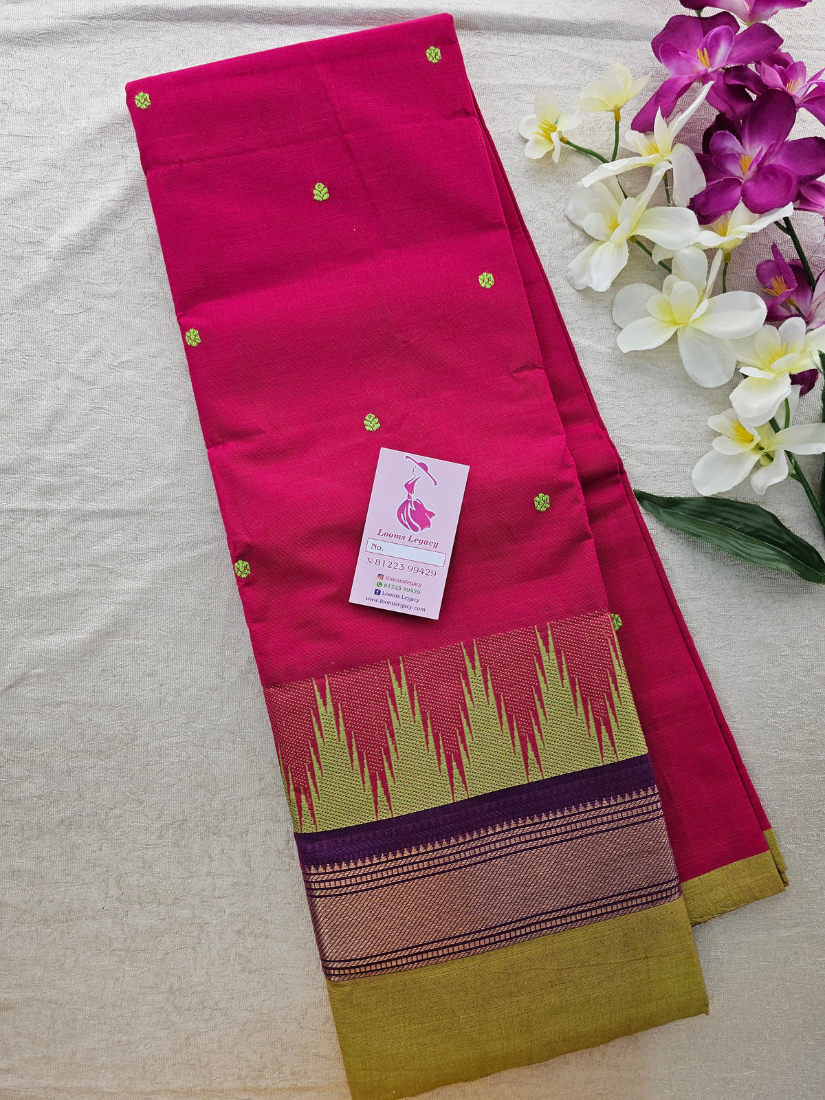 Pink Kanchi Cotton Saree