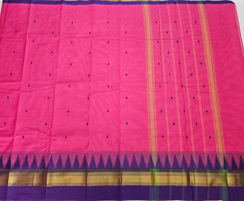 Pink Kanchi Cotton Saree