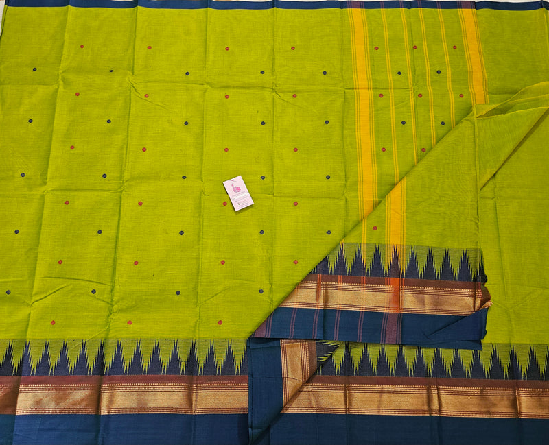 Green Kanchi Cotton Saree