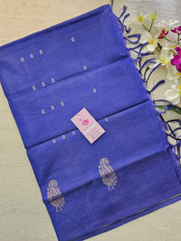 Green with Violet Pallu Handwoven Chinnalampattu Saree