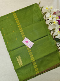 Magenta with Green Pallu Handwoven Chinnalampattu Saree