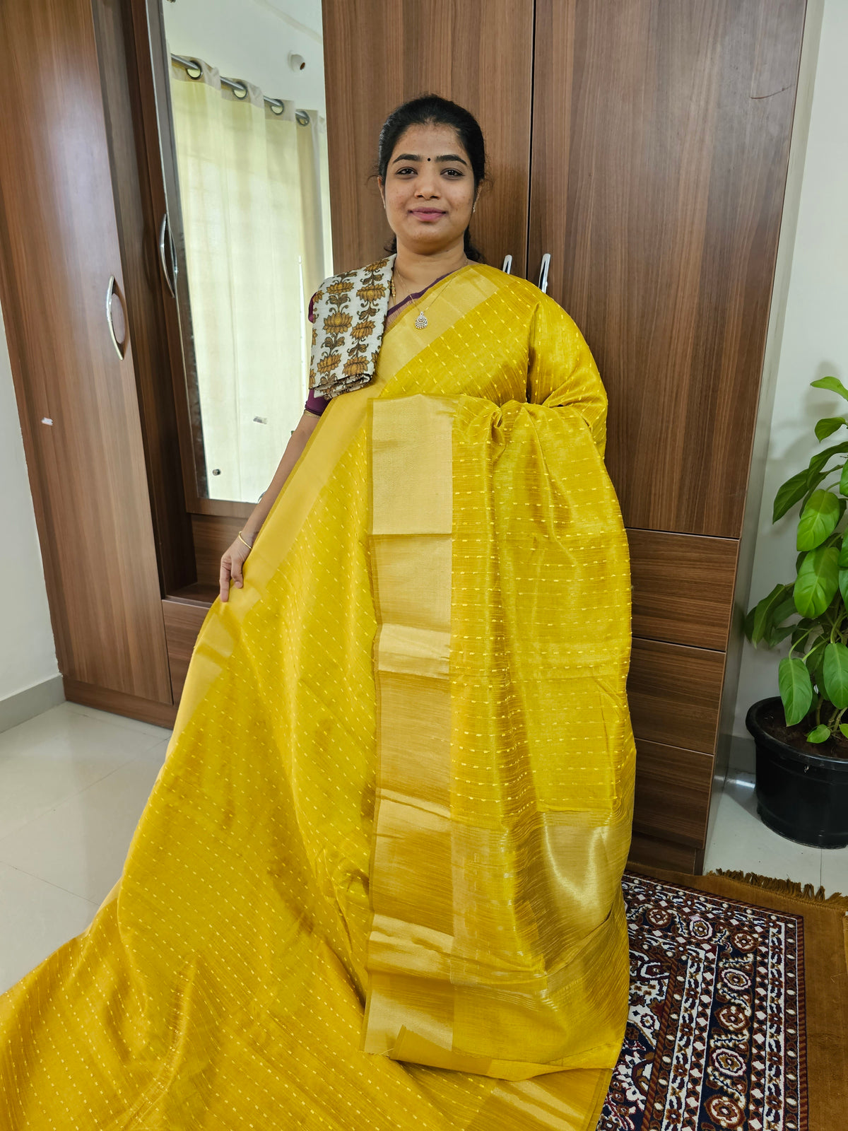 Semi Raw Silk - Yellow