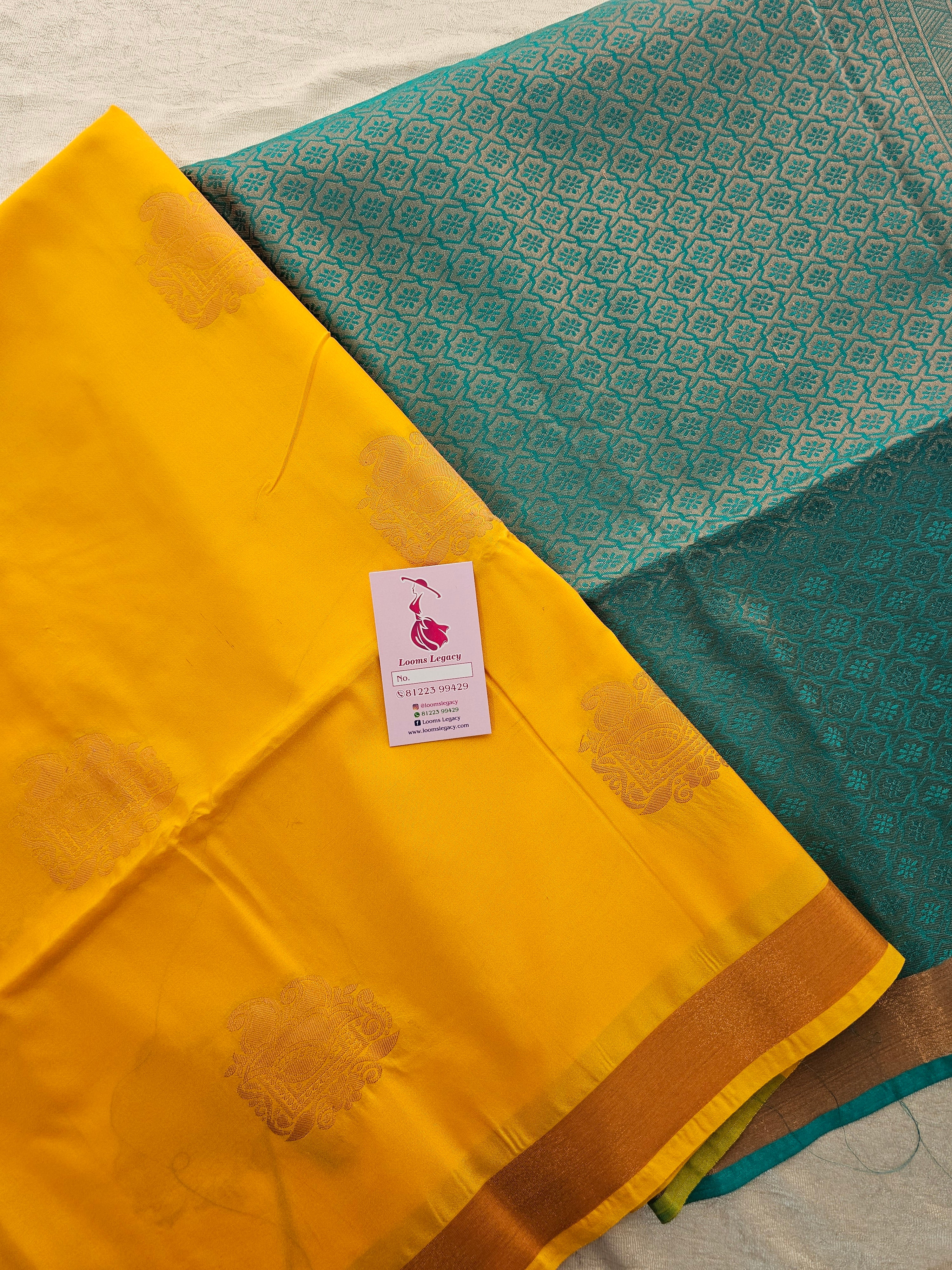 Buy Kanchipuram Semi Silk Sarees at best prices - Nishalika