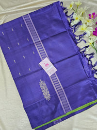 Green with Violet Handwoven Chinnalampattu Saree