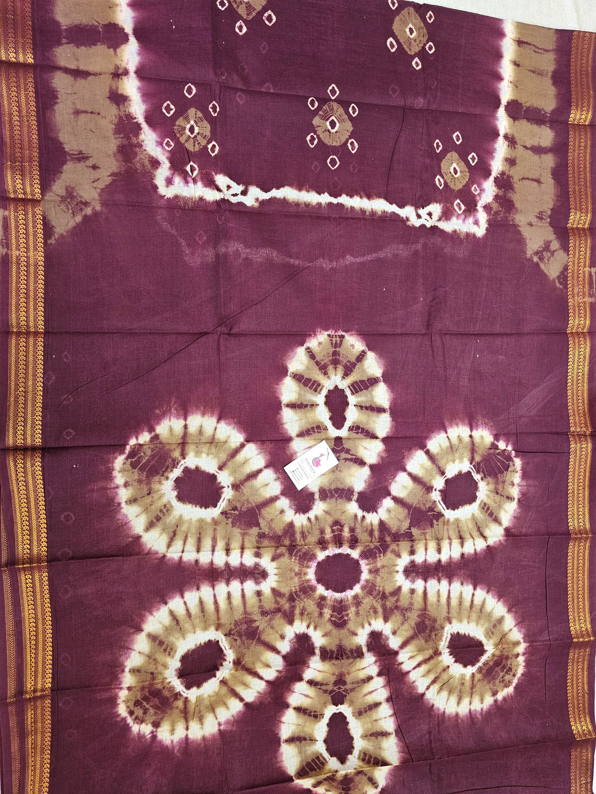 Madurai Sungadi Cotton Saree with Small Borders - Maroon with Grey