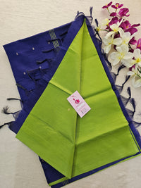 Green with Blue Handwoven Chinnalampattu Saree