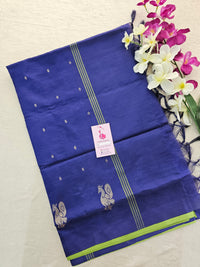 Green with Blue Handwoven Chinnalampattu Saree