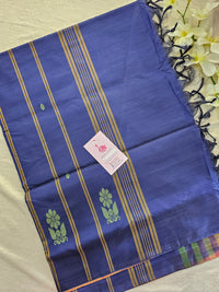 Dual Shade Green cum Brown and Blue  Chinnalampattu Saree with Blouse