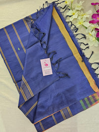 Dual Shade Green cum Brown and Blue  Chinnalampattu Saree with Blouse