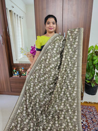 Semi Chanderi Saree - Green