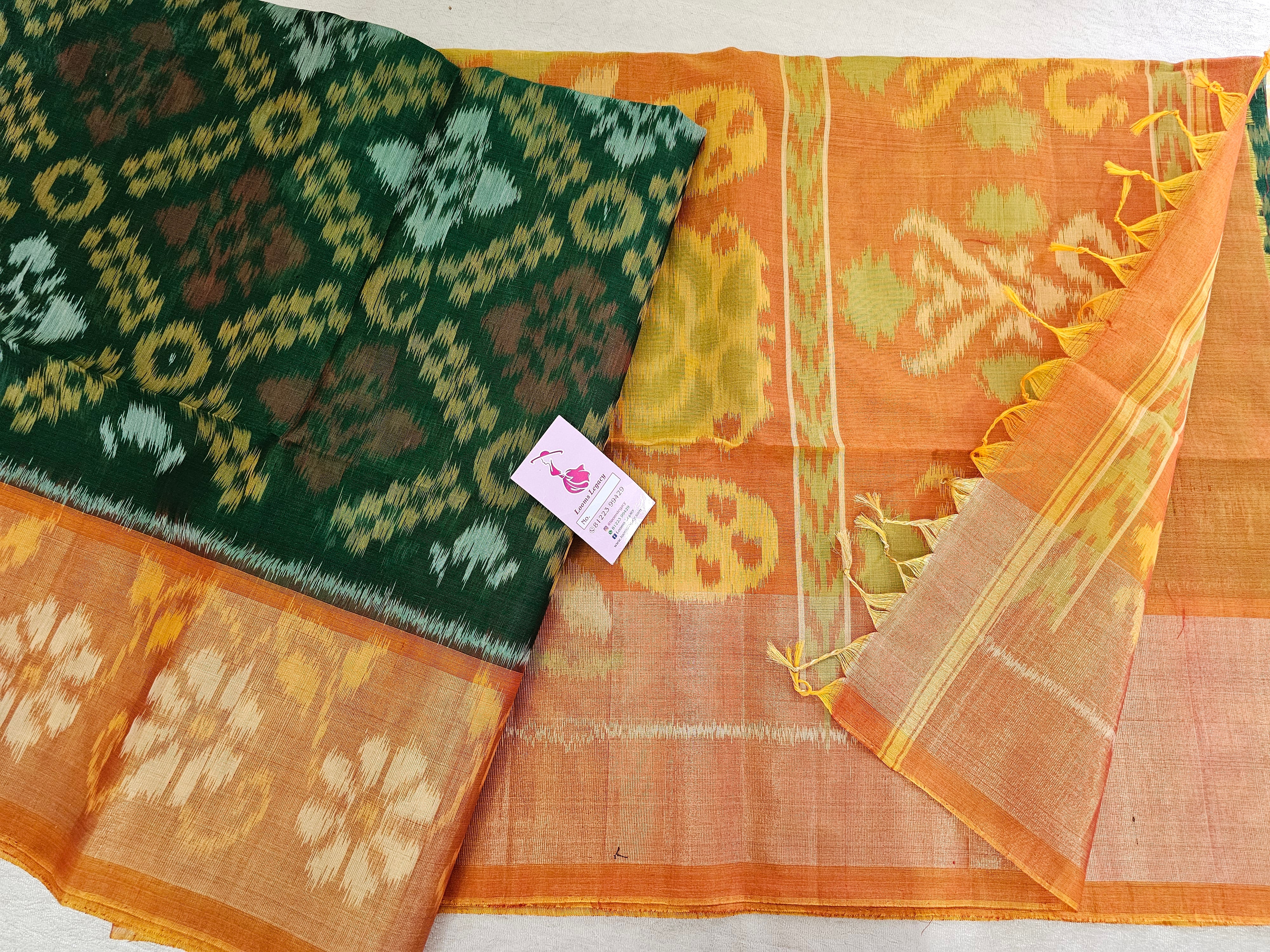 Ikat Silk Cotton Sarees – Prashanti Sarees