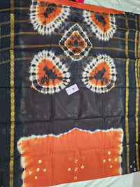 Madurai Sungadi Soft Cotton Saree with Borders - Brown with Black