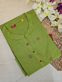 Soft Cotton Kurti - Green