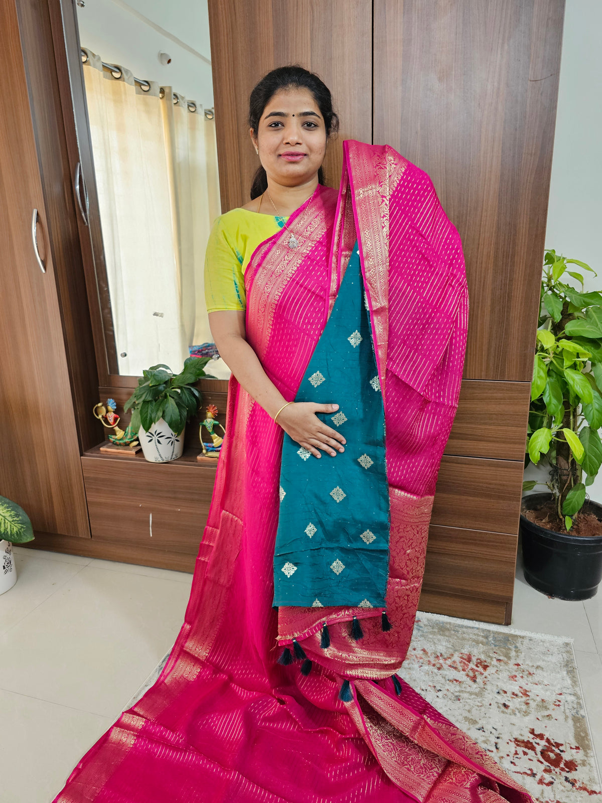 Designer Silk Saree - Pink