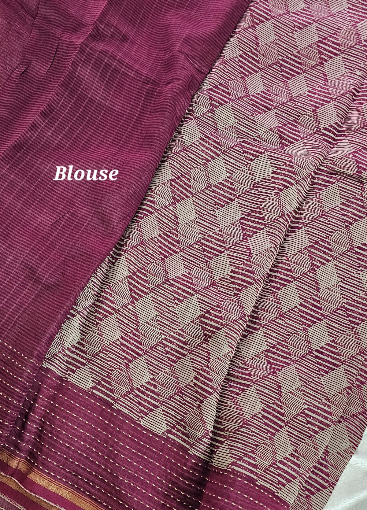Pure Chanderi Butter Silk - Maroon