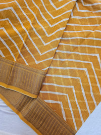 Pure Chanderi Butter Silk - Yellow