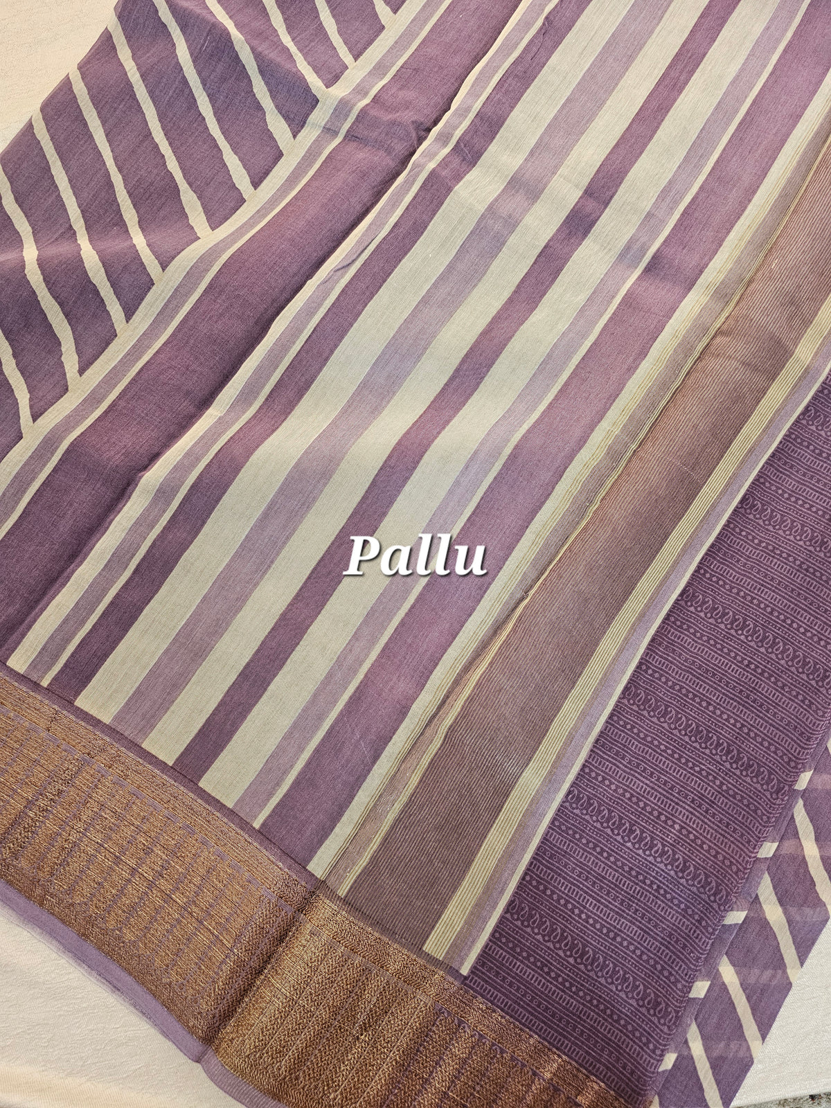 Pure Chanderi Butter Silk - Lavender