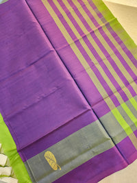 Chinnalampattu Saree - Purple with Green