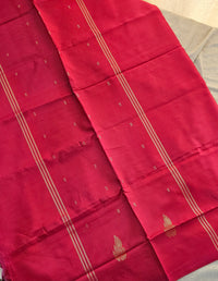 Chinnalampattu Saree - Cream with Pink