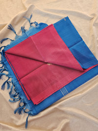 Chinnalampattu Saree - Pink with Blue