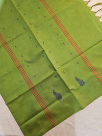 Chinnalampattu Saree - Cream with Green